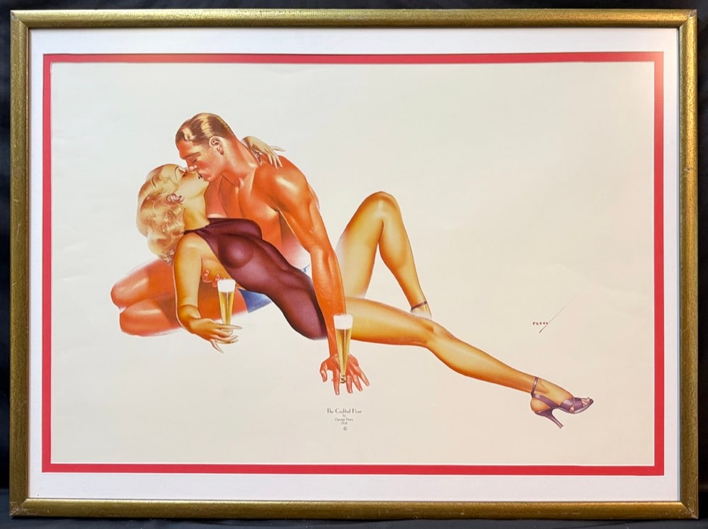 GEORGE PETTY (1894-1975) TITLED THE COCKTAIL HOUR 1934, LARGE 1985 PIN-UP GRAPHICS ART DECO (1 of 9)