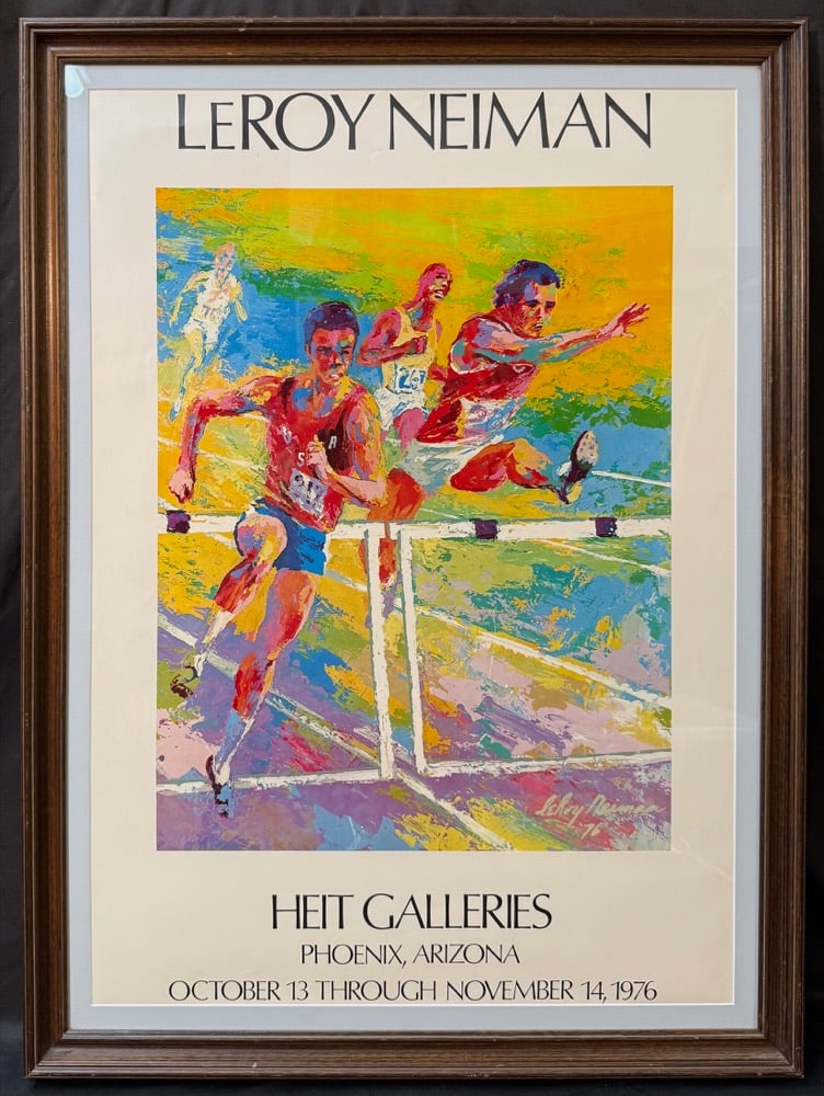 ORIGINAL LEROY NEIMAN (1921-2012) HEIT GALLERIES ART EXHIBITION POSTER, 26IN x 35IN (66cm x 89cm) (1 of 6)