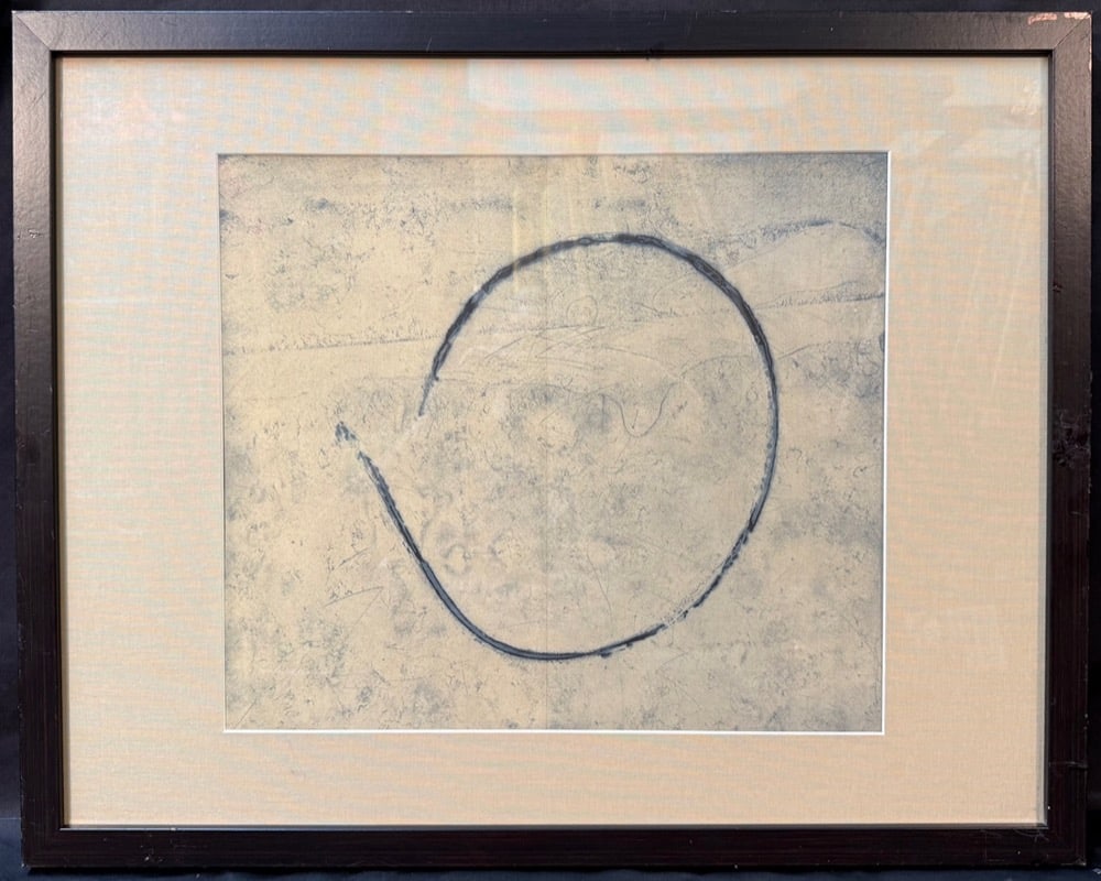 FRANCOIS FIELDER (1921-2001) ORIGINAL LITHOGRAPH, 21.5IN x 27IN (55cm x 69cm): Francois Fielder (1921-2001) untitled lithograph. This piece was produced on vellum paper in 1967 in Paris, France for Derriere le Mirior. With frame, it measures 21.5 inches x 27.0 inches. It is matt