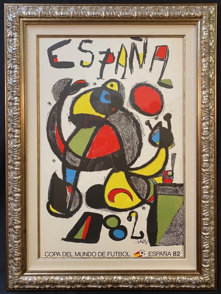 JOAN MIRO (1893-1983) ORIGINAL 1982 SPAIN WORLD CUP POSTER, 34IN x 46IN (86cm x 117cm) (1 of 9)