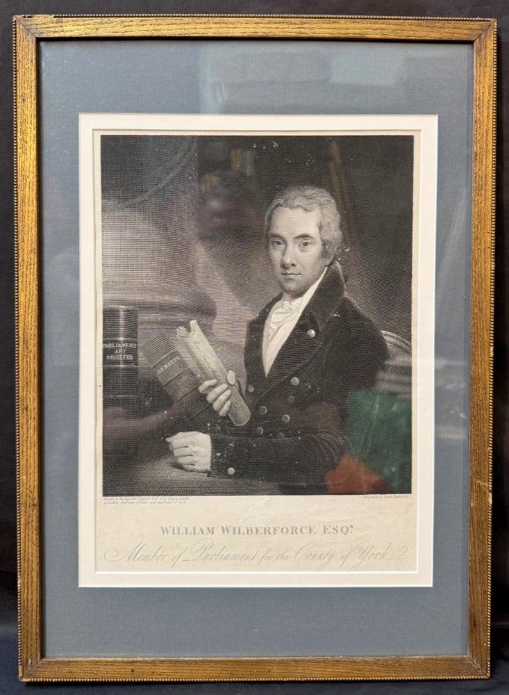 ANTIQUE ENGRAVING PORTRAIT OF WILLIAM WILBERFORCE AFTER JOHN RUSSELL, EARLY 1800s, 15.5IN x 21.5IN (1 of 8)