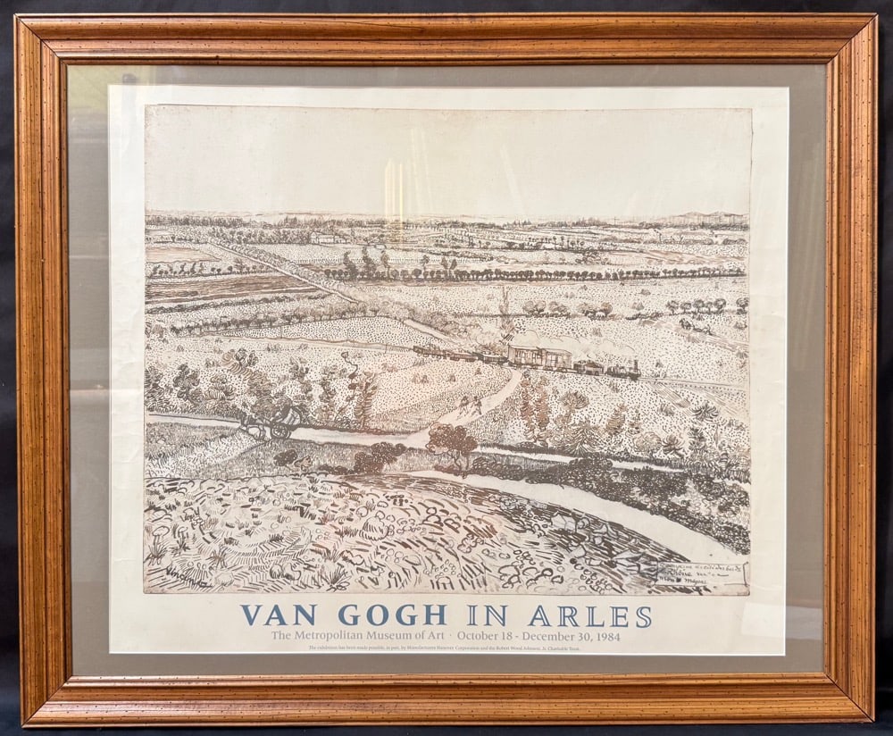 VINCENT VAN GOGH (1853-1890) "VAN GOGH IN ARLES" METROPOLITAN MUSEUM OF ART EXHIBITION POSTER, 1984,: Highly collectible original exhibition poster issued by The Metropolitan Museum of Art, New York, for the landmark exhibition "Van Gogh in Arles" held October 18 through December 30, 1984. Widely rega