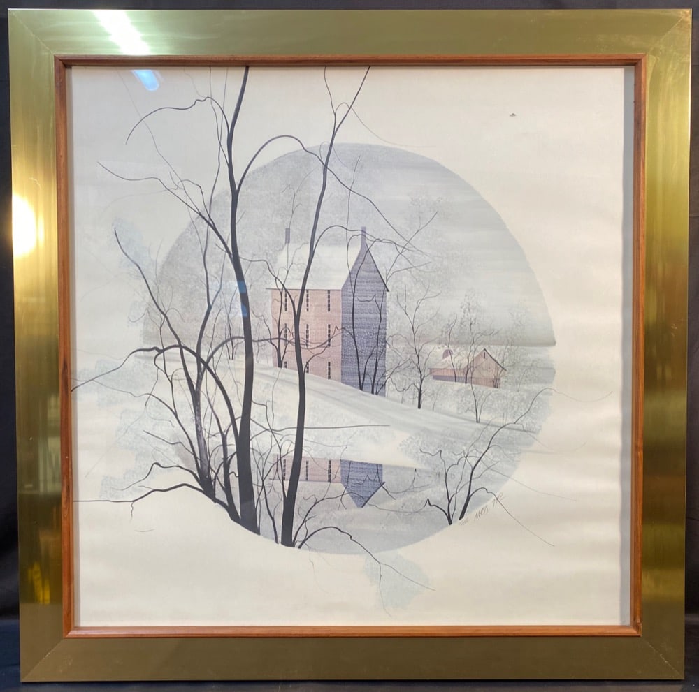 PATRICIA BUCKLEY MOSS (1933) LIMITED EDITION LITHOGRAPH, HAND SIGNED AND NUMBERED, 43IN x 43IN (1 of 5)