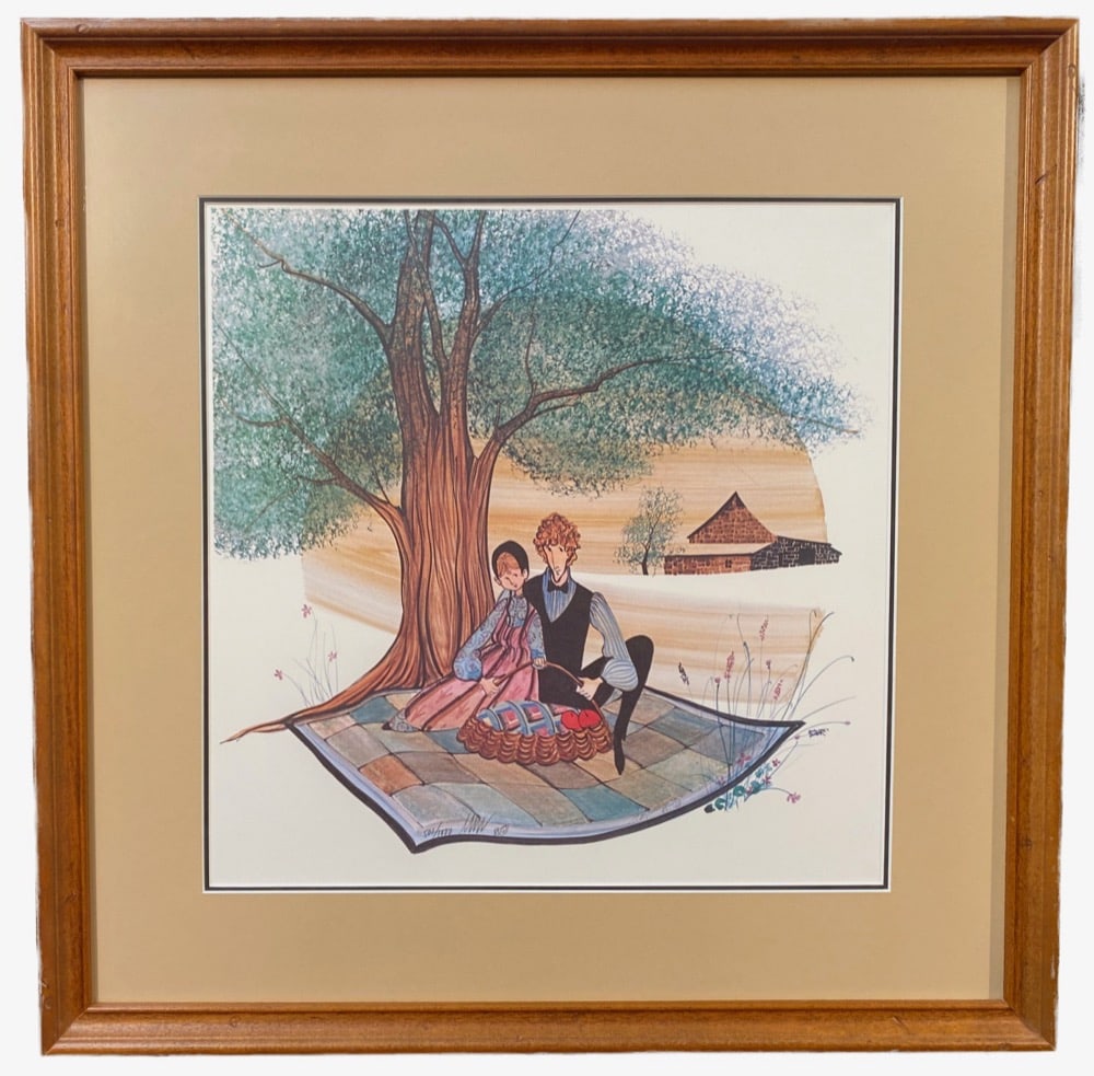 PATRICIA BUCKLEY MOSS (1933) LIMITED EDITION LITHOGRAPH, HAND SIGNED AND NUMBERED, 20IN x 20IN (51cm (1 of 4)
