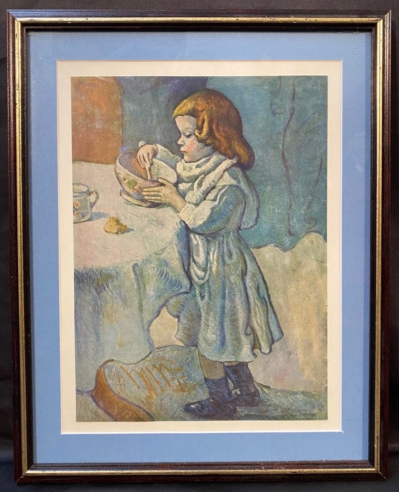 AFTER PABLO PICASSO (1881-1973) LITHOGRAPH TITLED LE GOURMET, 12IN x 15IN (30cm x 38cm) (1 of 3)