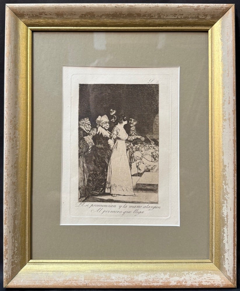 FRANCISCO JOSE DE GOYA Y LUCIENTES (1746-1828), ETCHING AND AQUATINT, 13.5IN x 16.5IN (34cm x 42cm) (1 of 7)