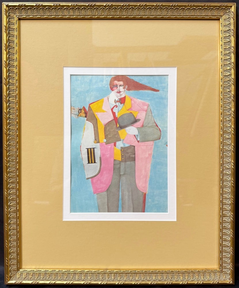 RICHARD LINDNER (1901-1978) ORIGINAL LITHOGRAPH TITLED LETTER FROM NEW YORK, 16.5IN x 20IN (42cm x (1 of 3)
