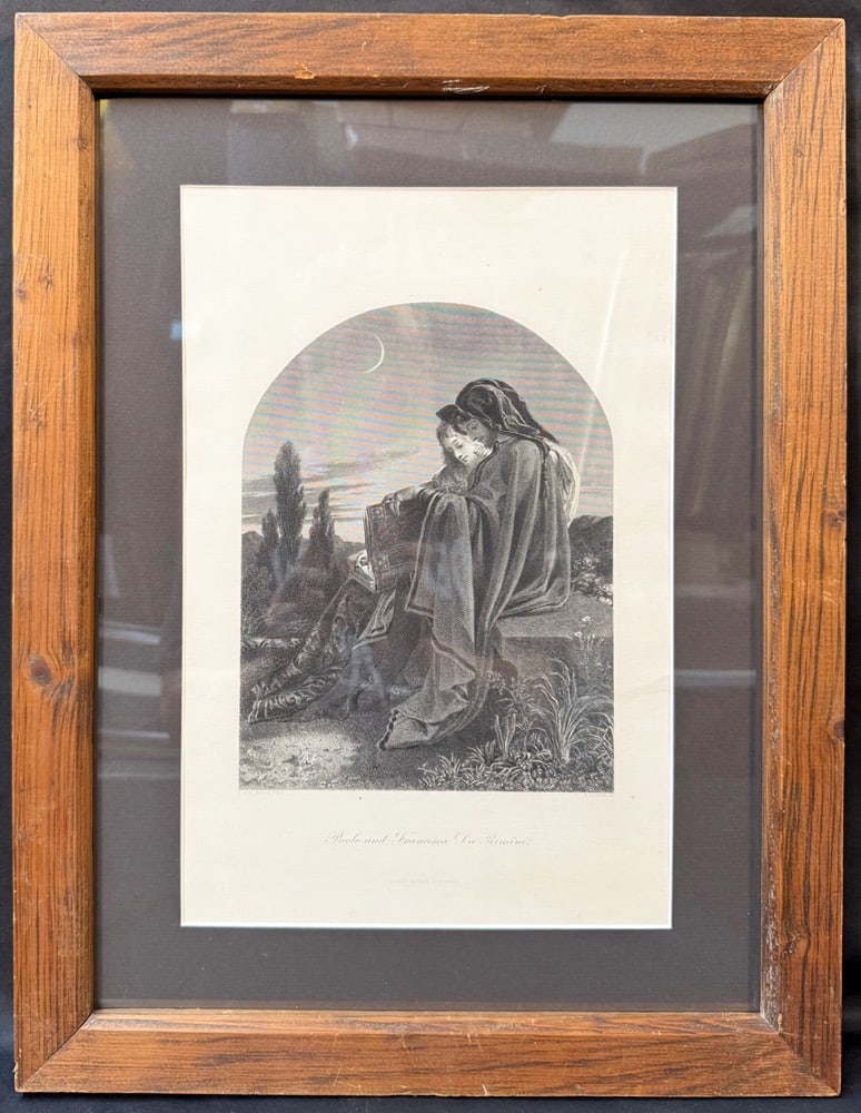 PAOLO AND FRANCESCA, DANTE?S INFERNO ROMANTIC TRAGEDY ENGRAVING AFTER J. NOEL PATON, GEORGE BARRIE (1 of 9)