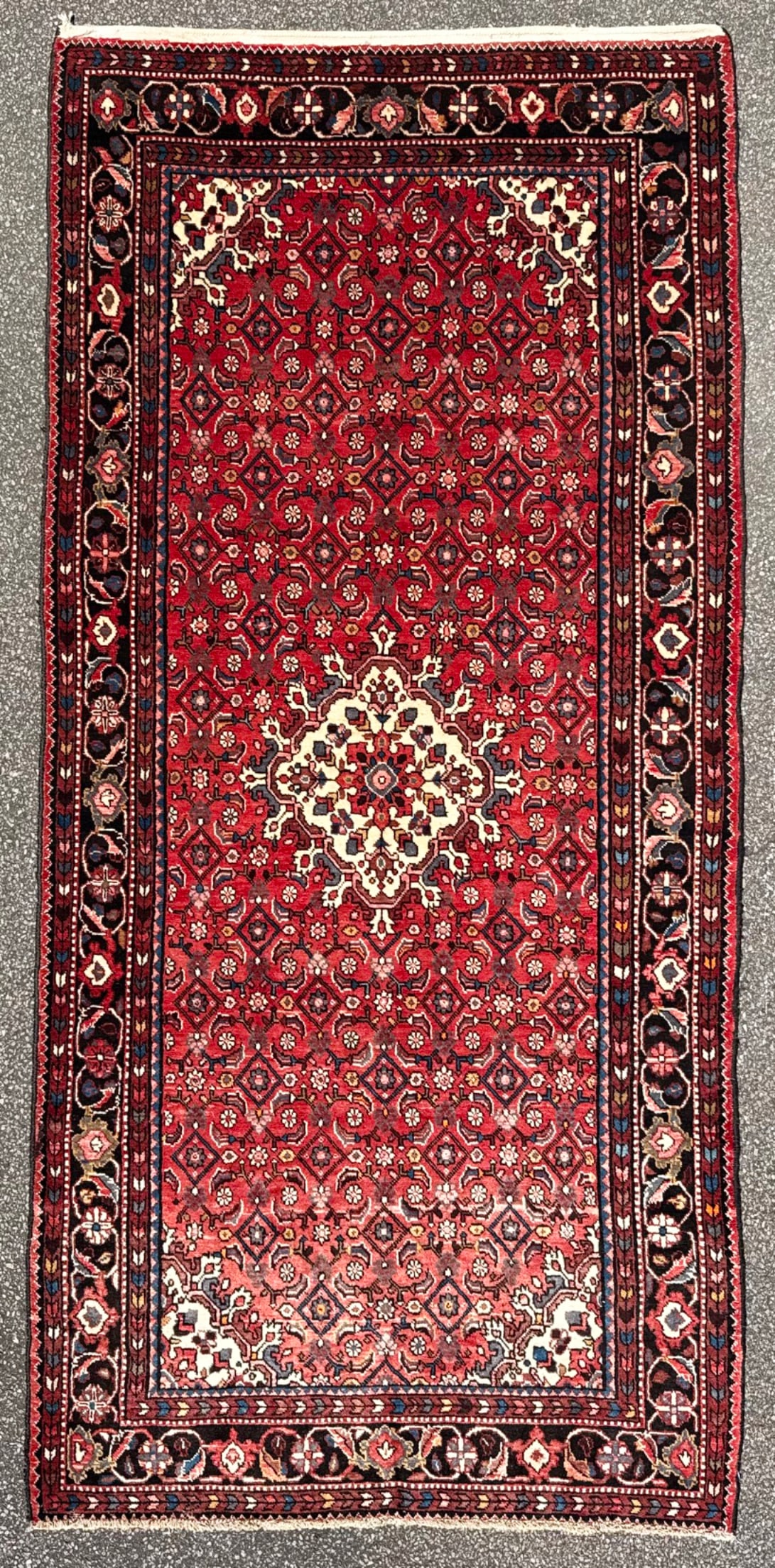 PERSIAN TABRIZ MAHI-HERATI HAND-KNOTTED RUG, 5.0 x 10.8 (152cm x 325cm) (1 of 5)