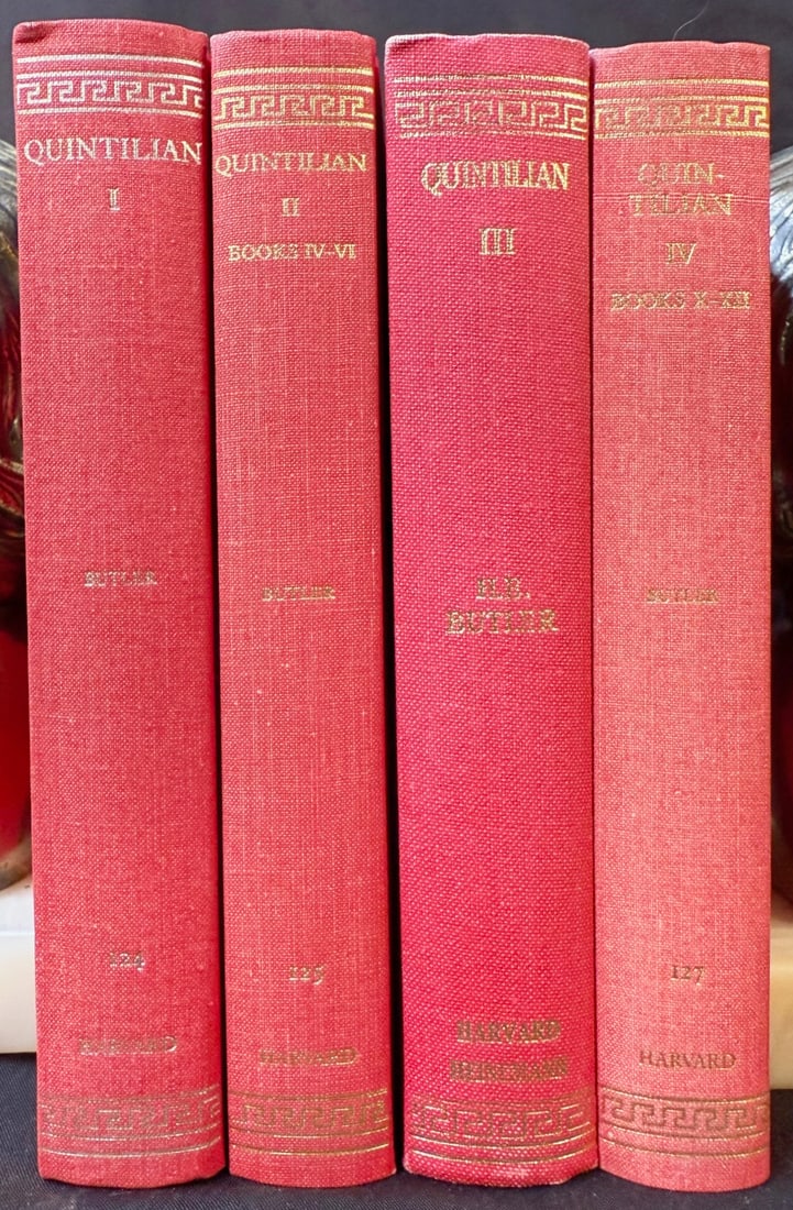 THE LOEB CLASSICAL LIBRARY BY HARVARD UNIVERSITY, QUINTILIAN, 4 VOLUMES (1 of 5)
