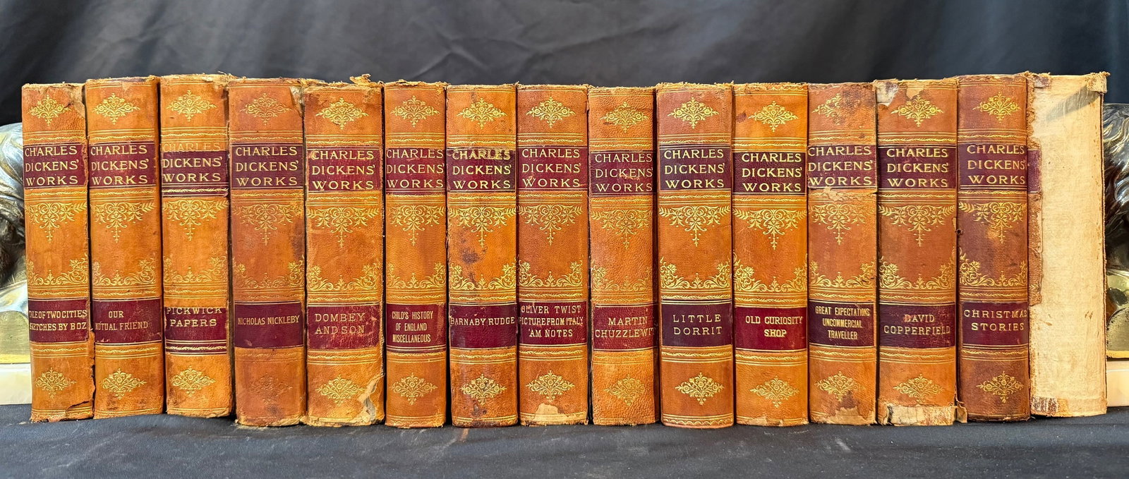 CHARLES DICKENS WORKS, 15 VOLUMES, 1901 (1 of 4)