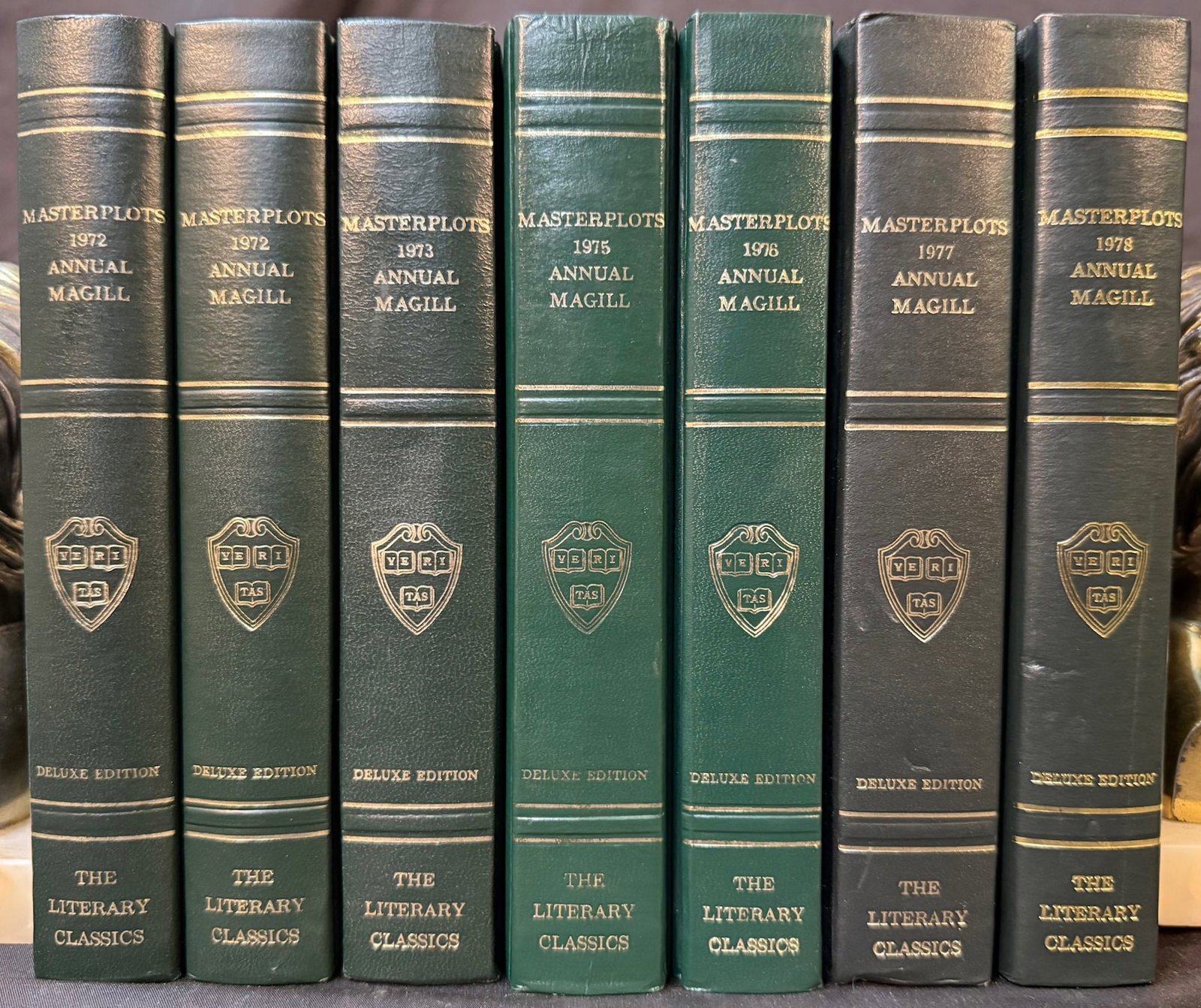 MASTERPLOTS ANNUAL BY FRANK MAGILL, 7 VOLUMES, 1972-1978 (1 of 5)