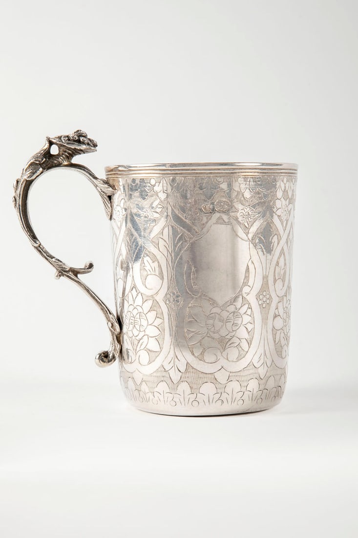 A Fine Antique Ottoman Silver Mug (1 of 7)