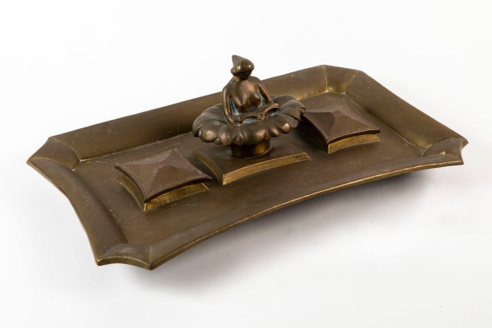 A large inkstand from the Art Deco Style period, circa 1920-1935, high quality and especially (1 of 6)