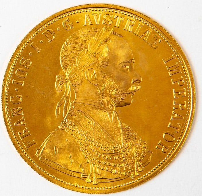 1915 Austrian 4 Ducat gold coin, Gold: 986, Weight: 13.97 grams. (1 of 5)