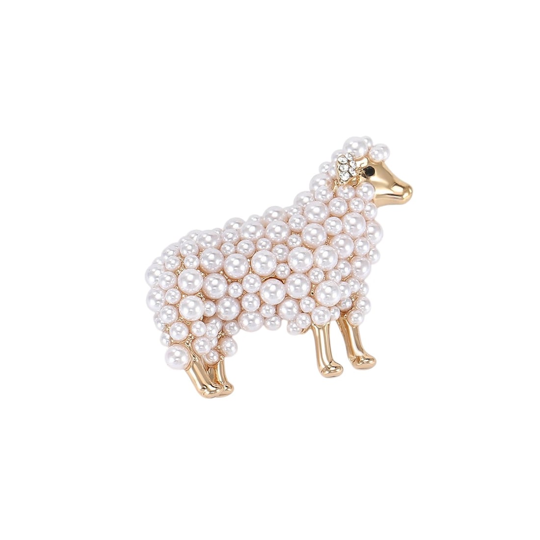 Vintage sheep Rhinestones brooch zircon stone 5X4 CM (1 of 2)