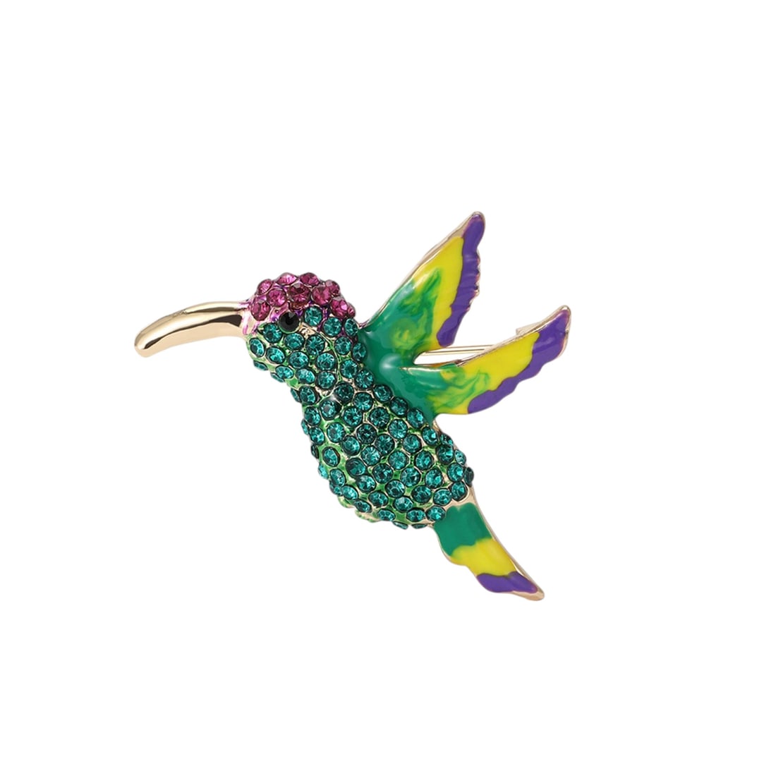 Vintage Classic bird Rhinestones brooch zircon stone 5X4 CM (1 of 2)