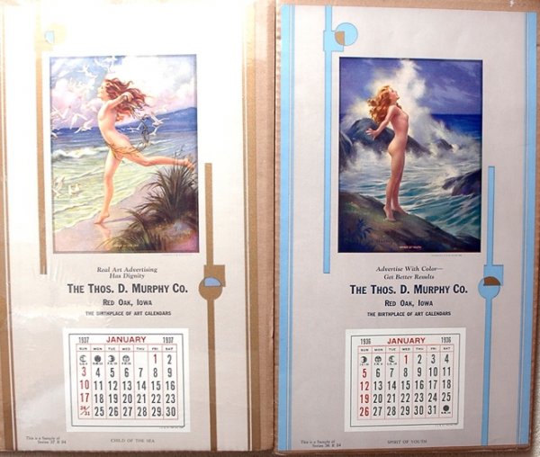 Art Deco Calendar 1937 UACC PADA