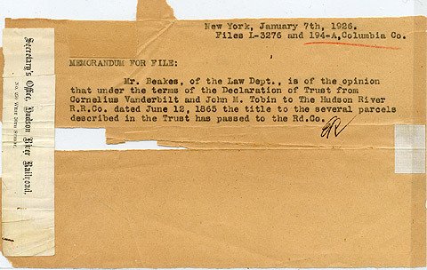 Cornelius Vanderbilt Document Signed UACC PADA - 2