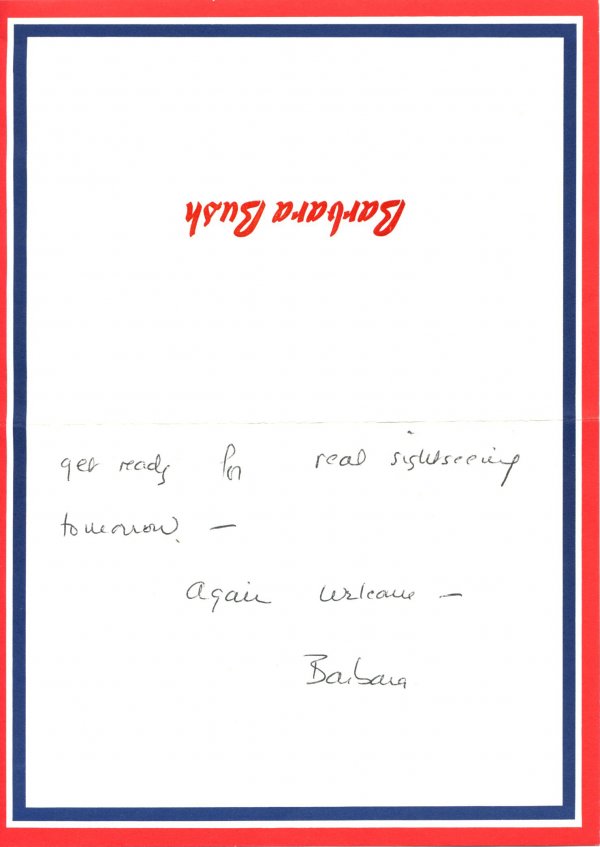 Barbara Bush Autograph Letter Signed UACC PADA - 2