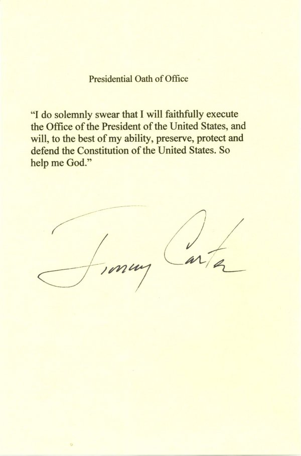 Jimmy Carter Letter Signed UACC PADA