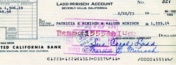 Collection Hollywood Checks Signed Ava Gard - 2