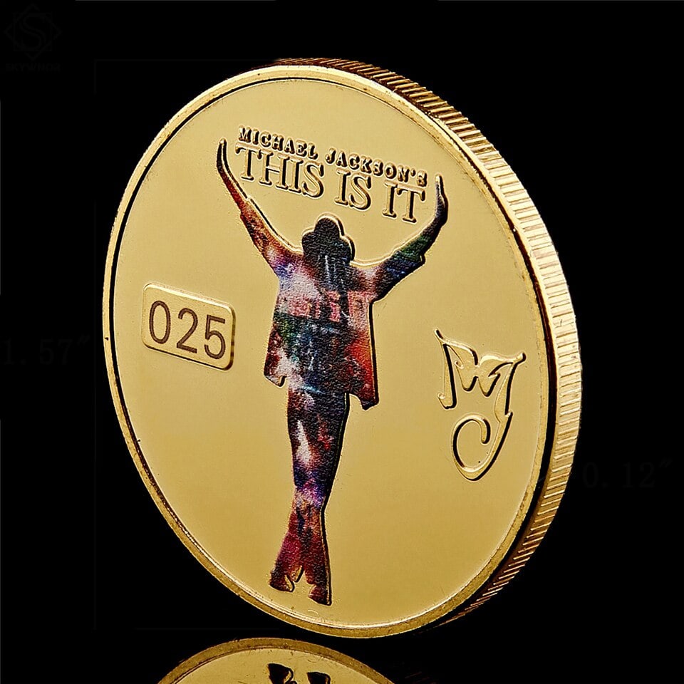 The King of Pop Michael Jackson Gold-plated Coin (1 of 2)
