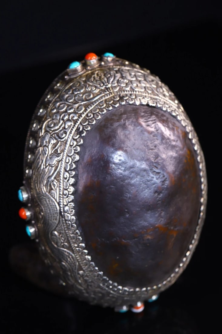 Old Tibetan Bronze Dragon Teapot Exquisite Motifs (1 of 6)