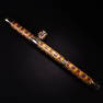 Rare Tibetan Bronze Cloisonne Enamel Smoking Pipe