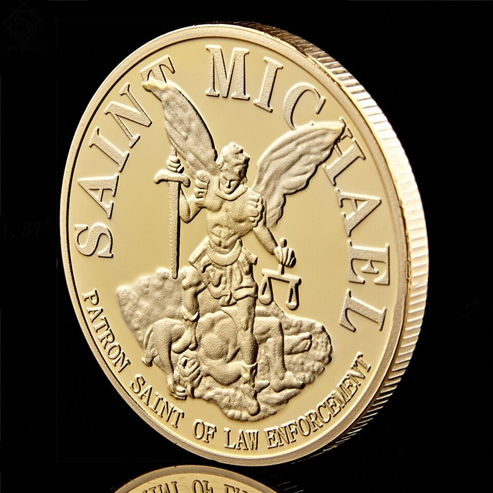 The Archangel USA St Michael 1 Oz Gold Silver Coin (1 of 2)