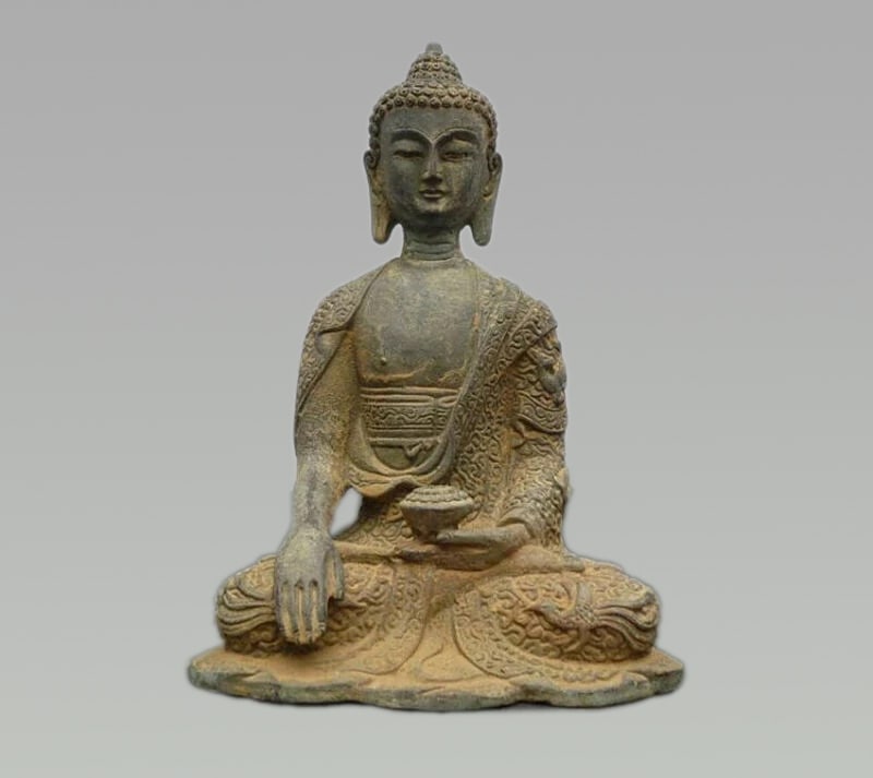 Vintage Tibetan Buddhist Copper Deity Sculpture (1 of 4)