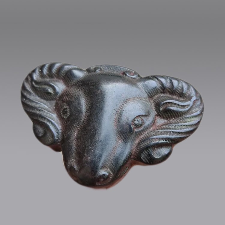 Tibetan Meteorite Stone Sheep Sculpture Talisman (1 of 5)