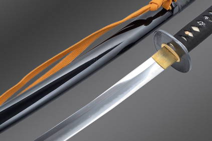 Sword (katana) blade inscribed by Muramasa, 鮫皮研出鞘大小拵 Blades and Mountings  for a Pair of Swords (Daishō), Japanese