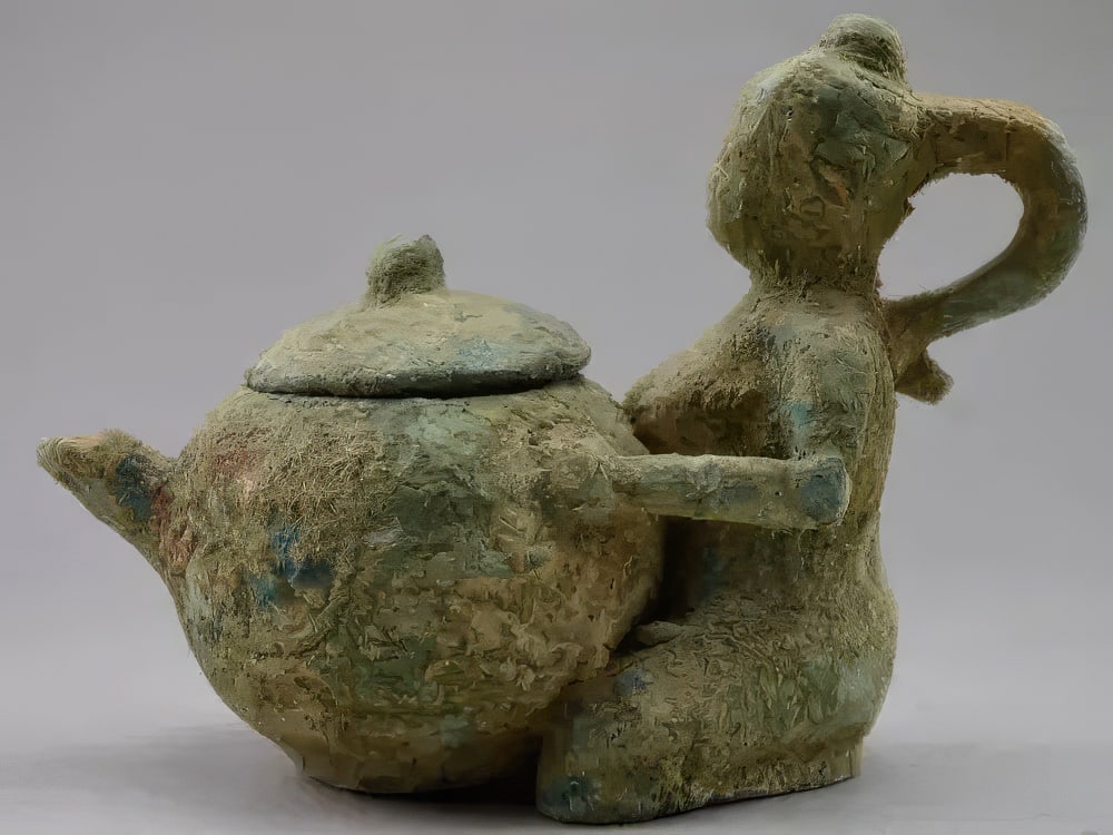 Intricate Asiatic Imperial Era Style Lady Teapot (1 of 1)