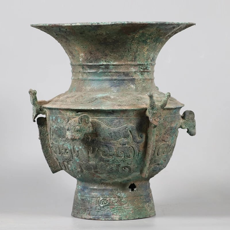 Antique Inspired Bronze Collectible Vase Handwork (1 of 4)