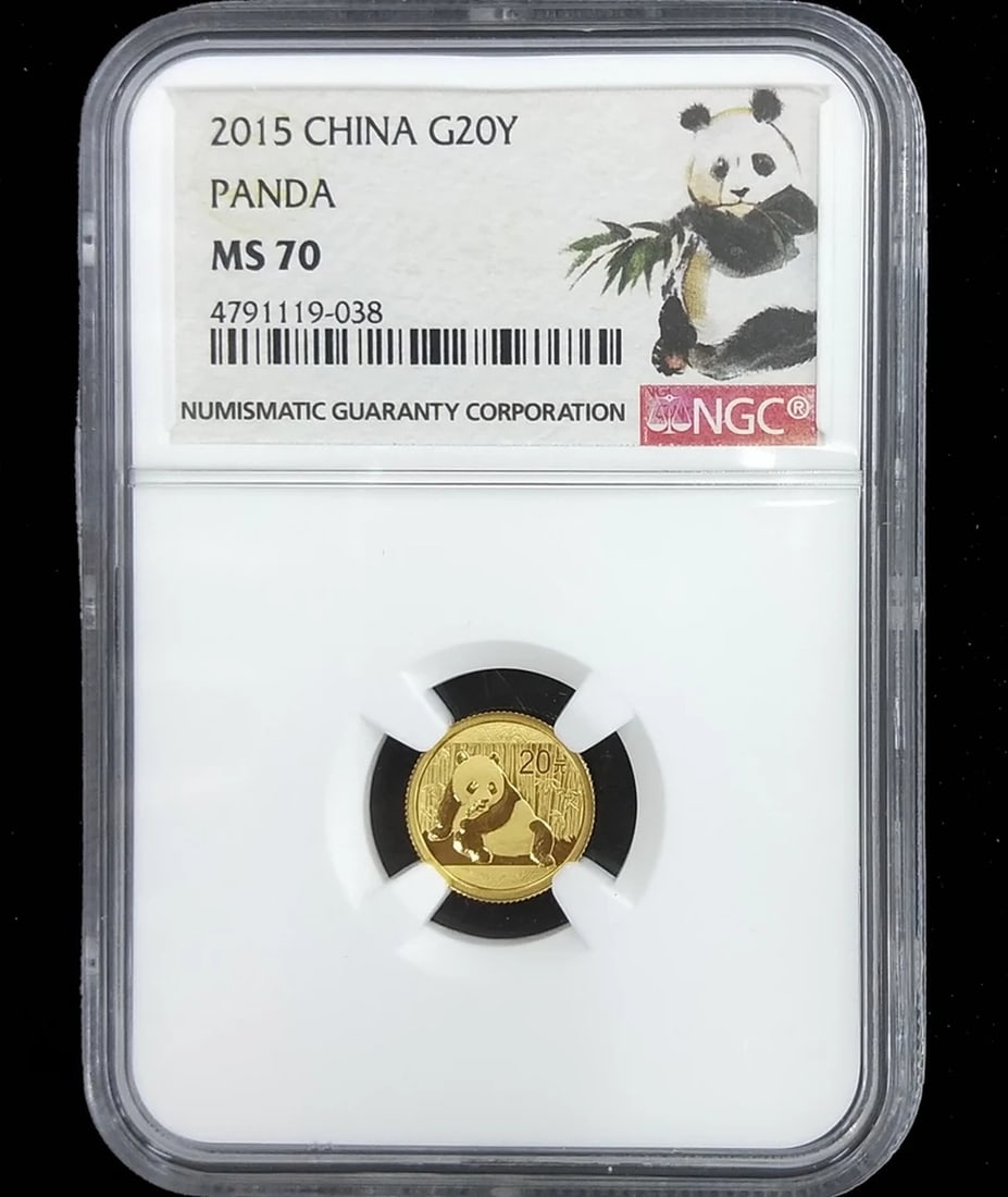 Rare Panda Gold Coin Original Certified Money Asia (1 of 2)