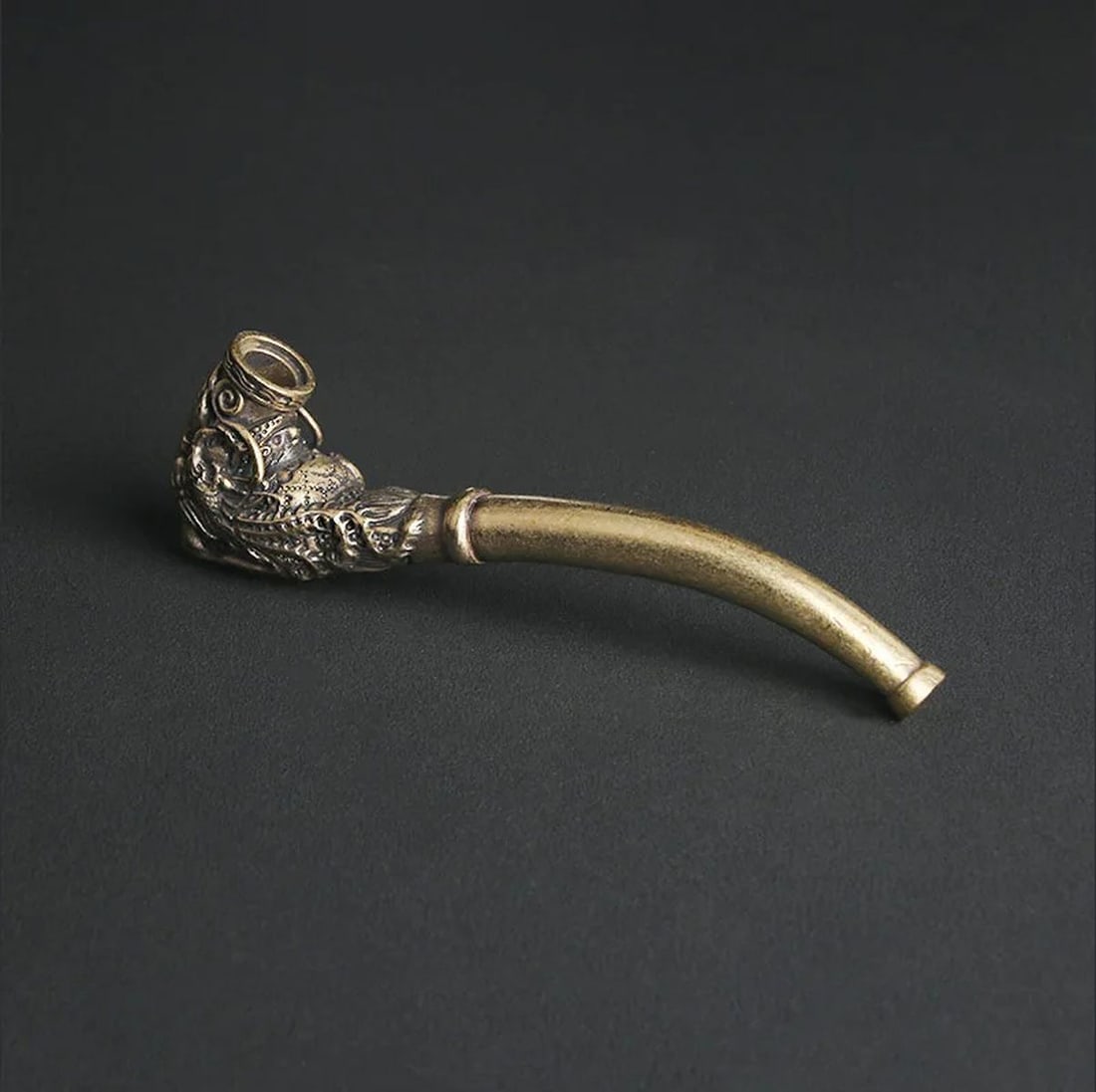 Retro Style Dragon Motif Tobacco Pipe Smoking Pot (1 of 4)