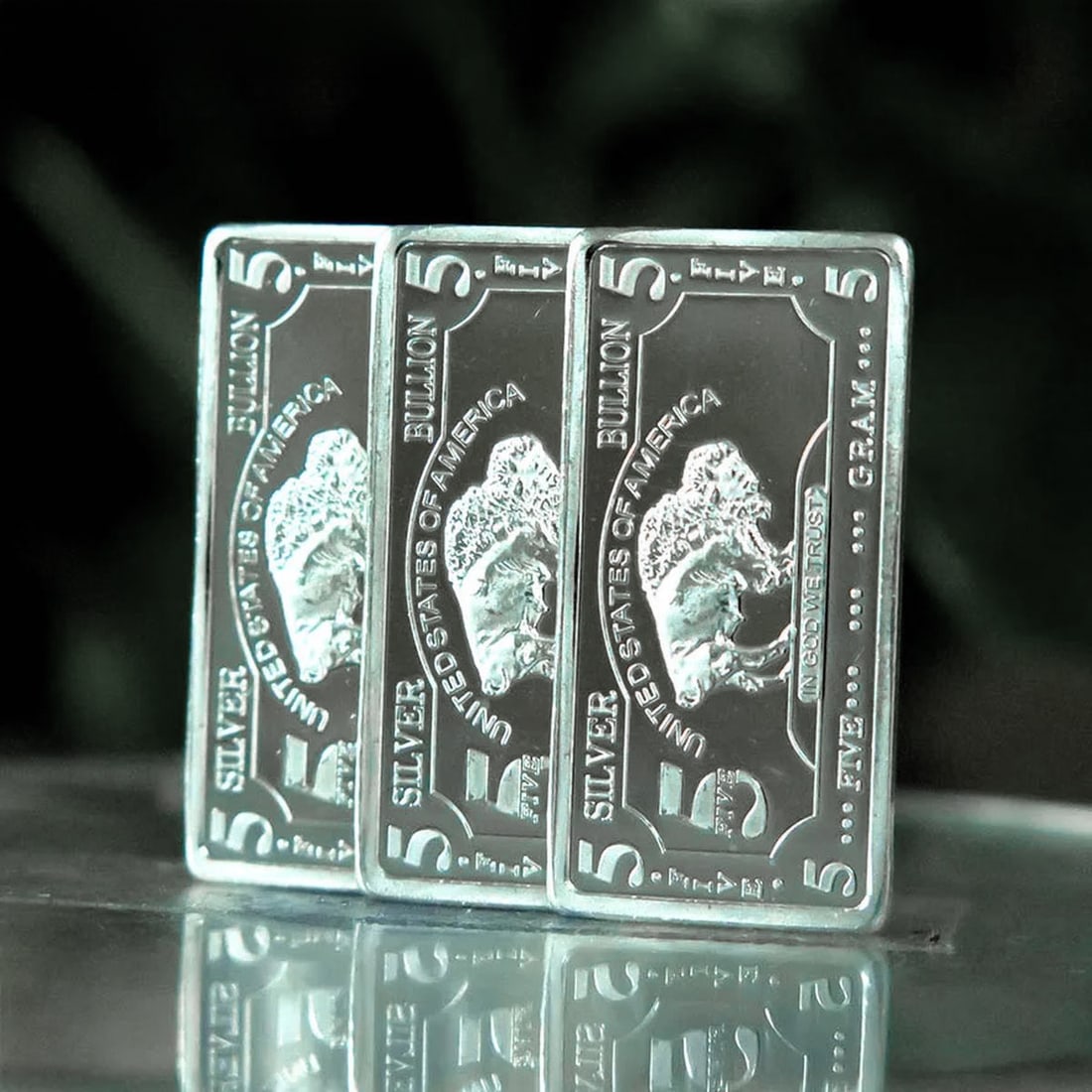999 Silver Buffalo Bullion Bars Set Collectible (1 of 4)