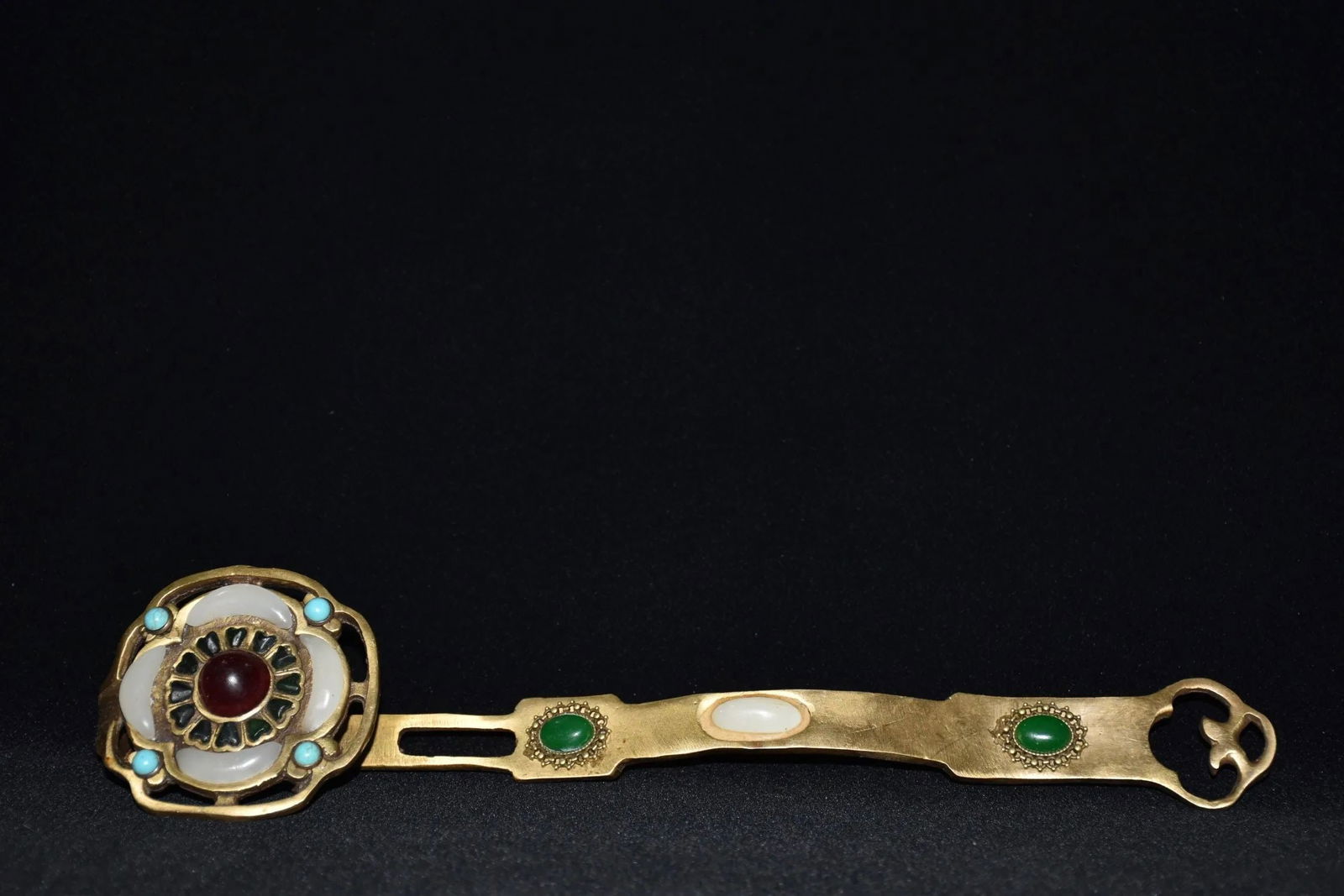 Collectible Chinese Ruyi Scepter Old Style Bronze (1 of 4)