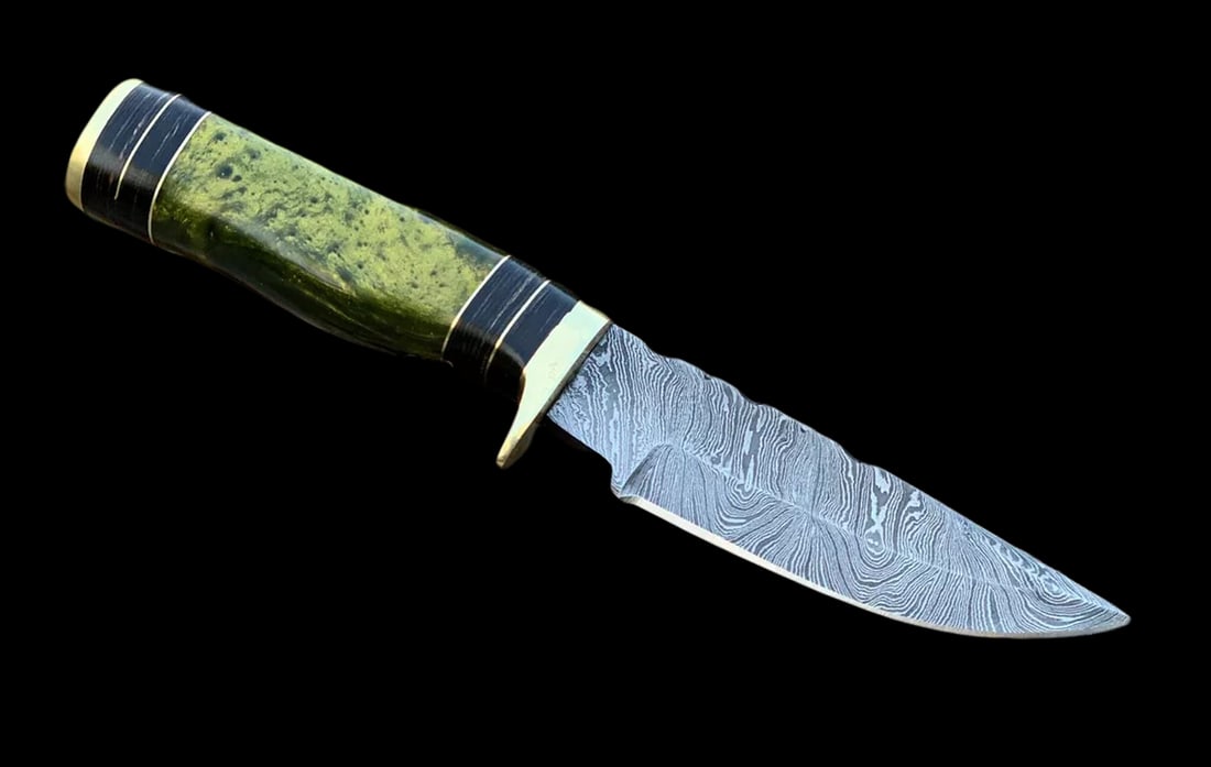 Unique Handmade Hunting Knife Blade Resin Handle (1 of 4)