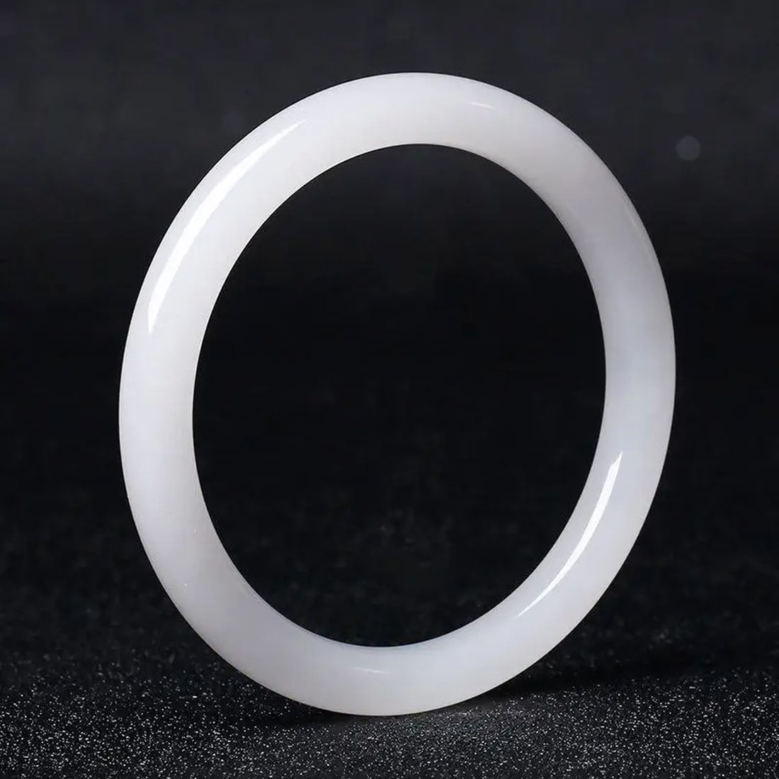 Genuine White Jade Chinese Carved Bracelet Bangle (1 of 3)