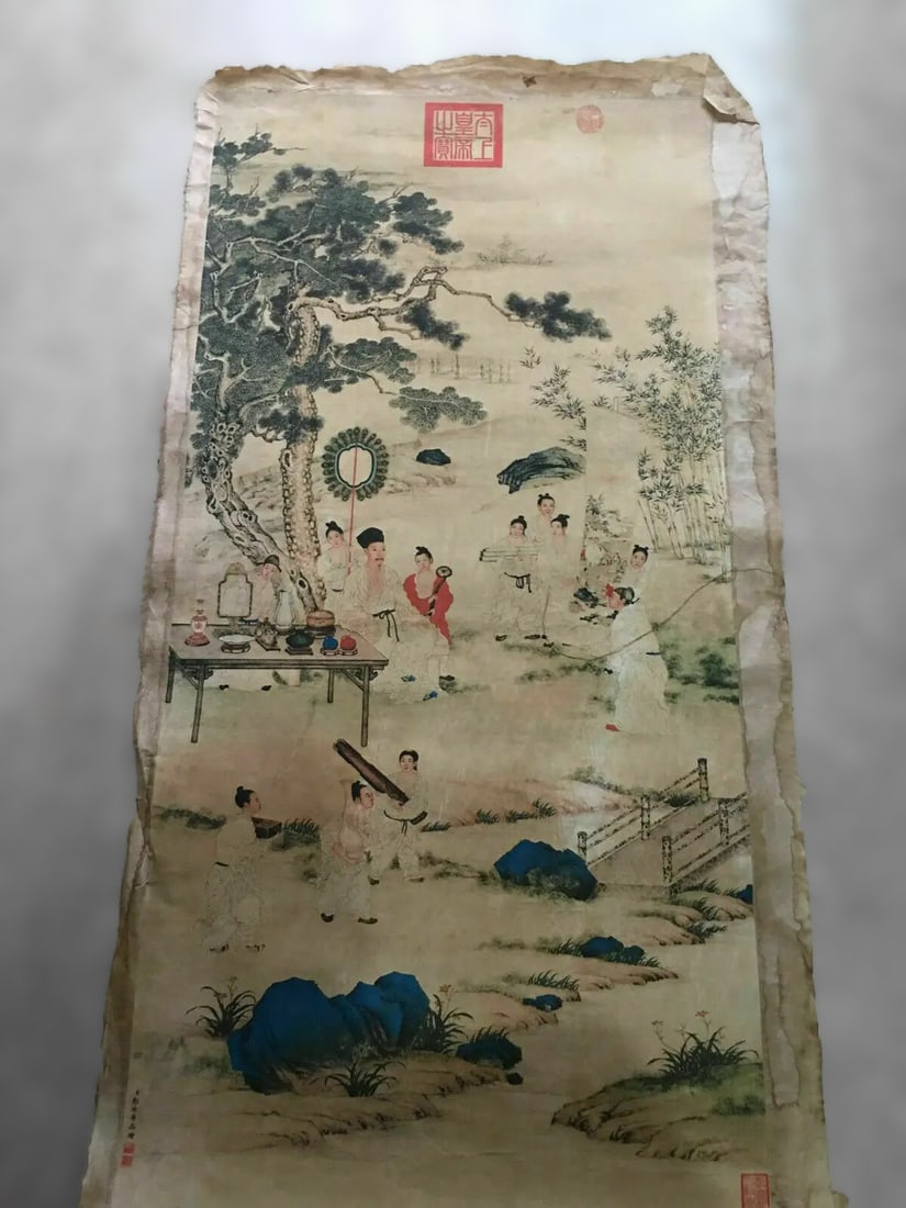 Retro Traditional Chinese Artist Picture Scroll (1 of 2)