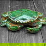Vintage-Inspired Oriental Crab Sculpture Statue