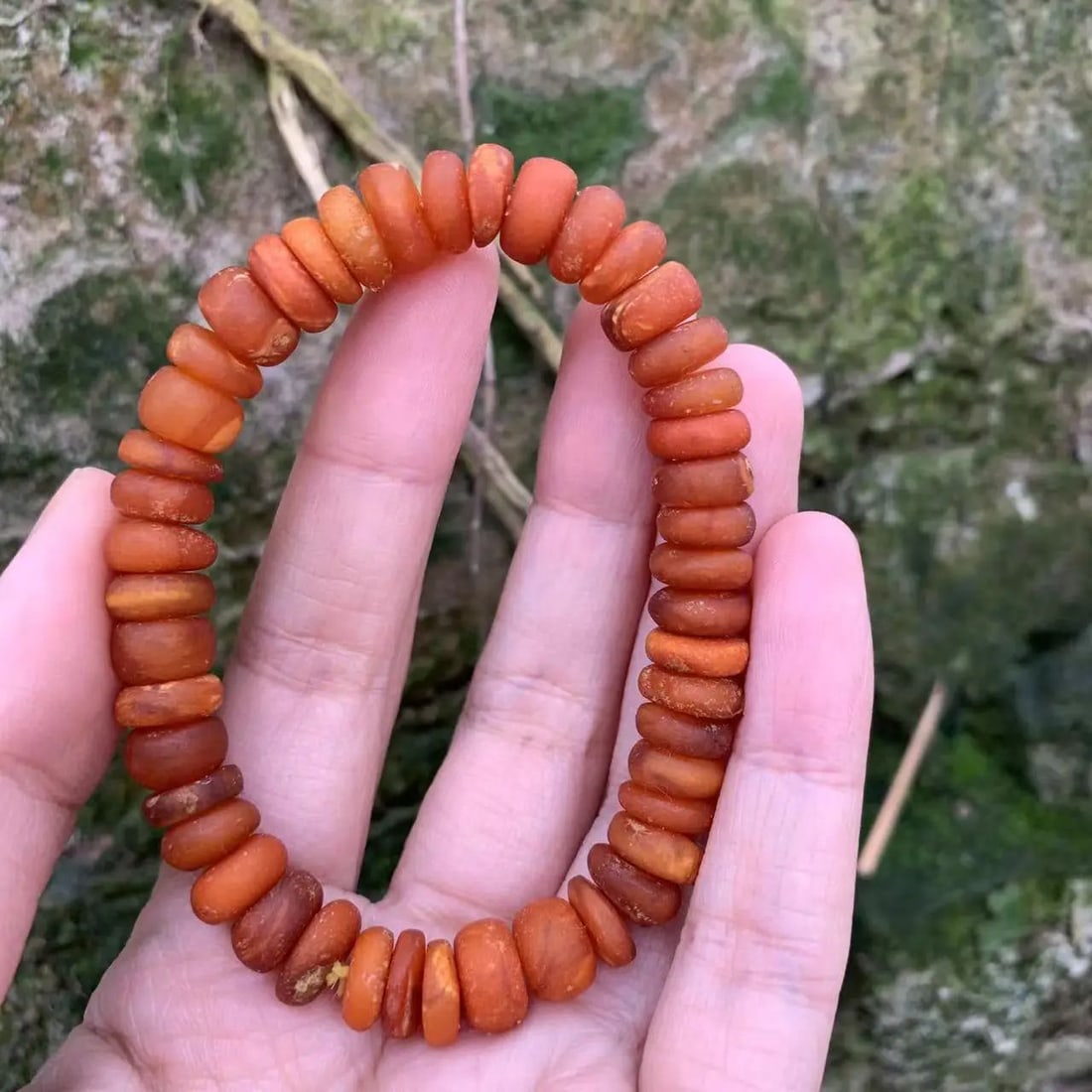 Rare Natural Baltic Amber Bracelet Armlet Charm (1 of 2)