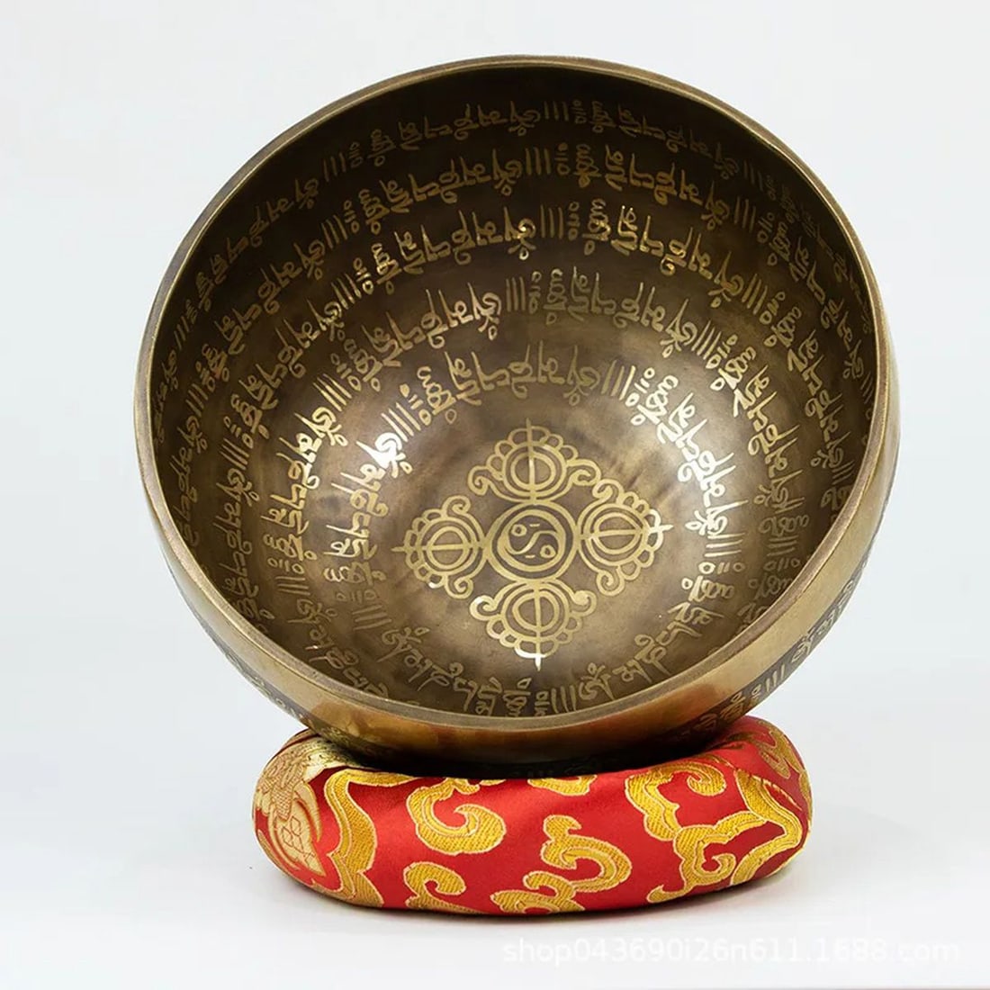 Rare Chinese Traditional Tibetan Buddha Sound Bowl (1 of 3)