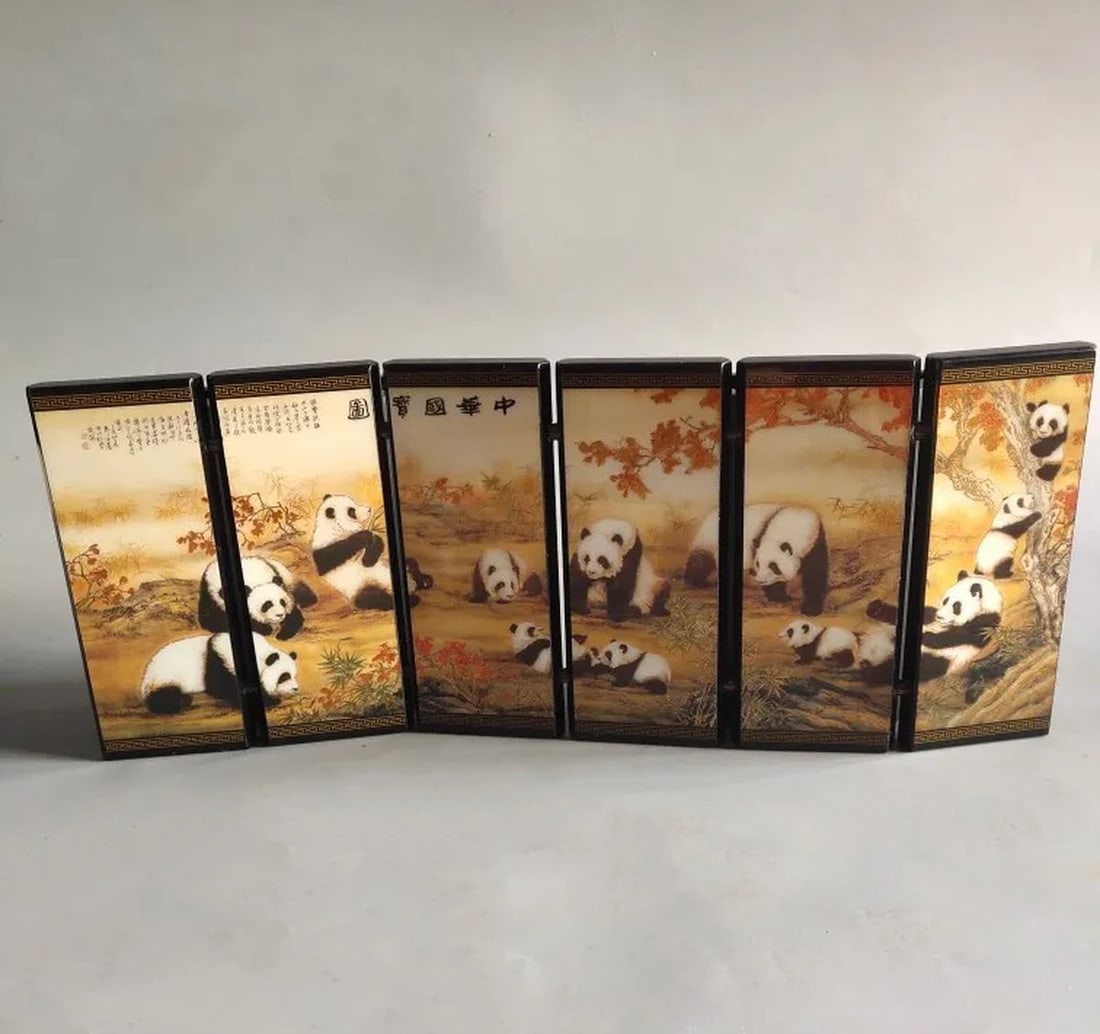 Vintage Traditional Animal Chinese Table Screen (1 of 6)