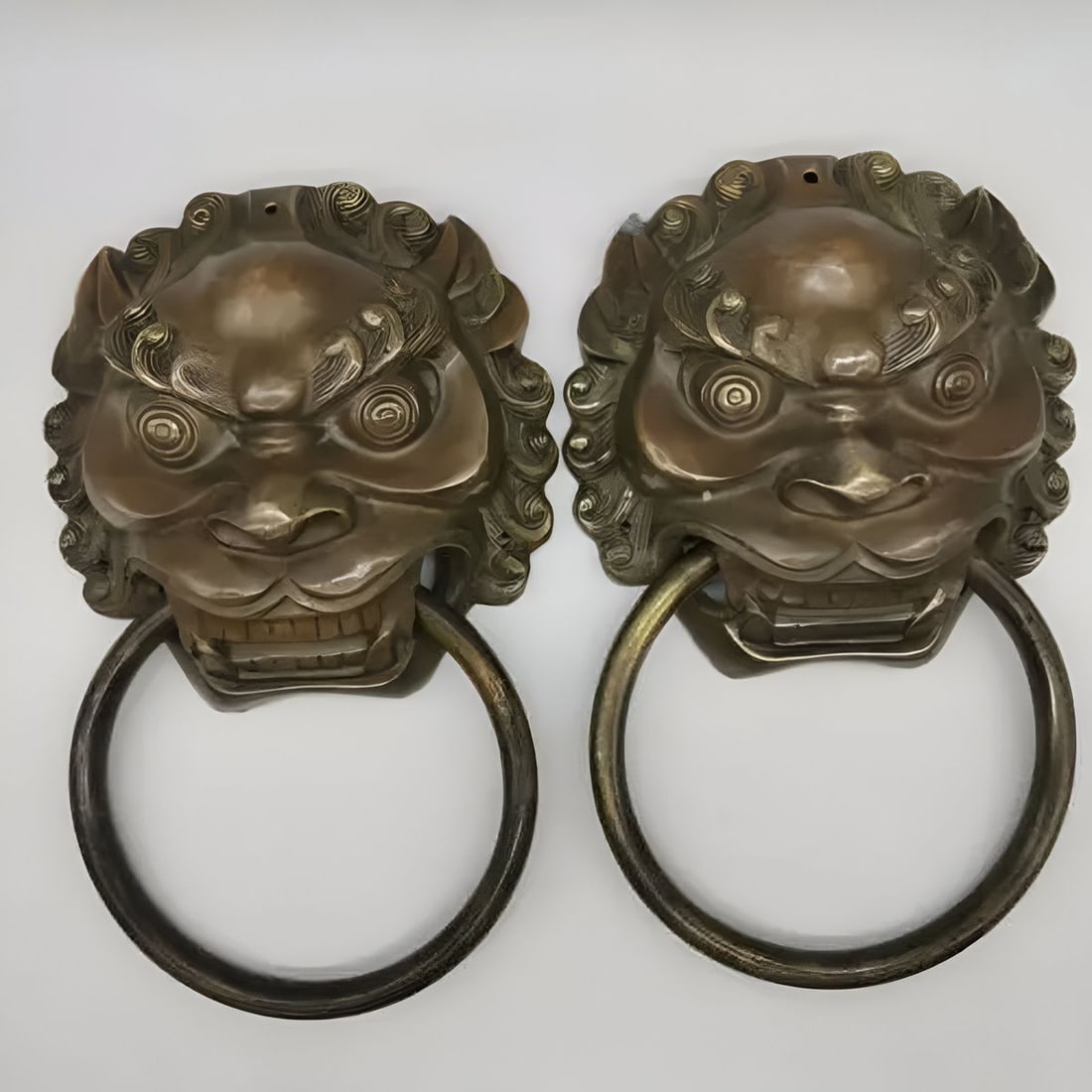 Traditional Chinese Door Knockers Foo Dog Handle (1 of 4)