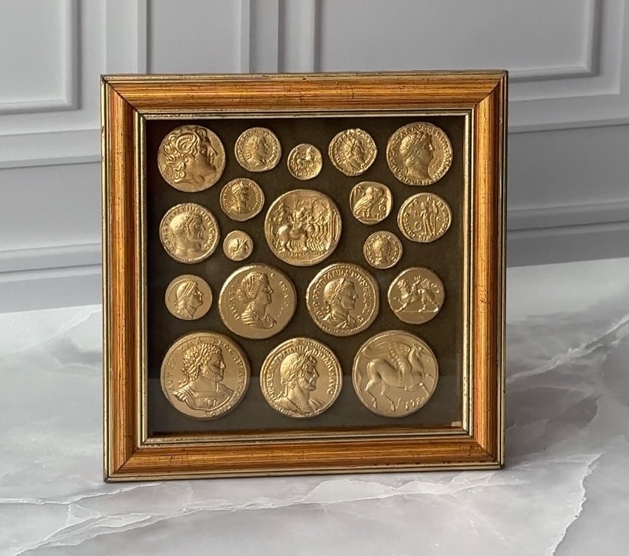 Antique Set of Ancietn gold Denarii Coins Denarius (1 of 5)