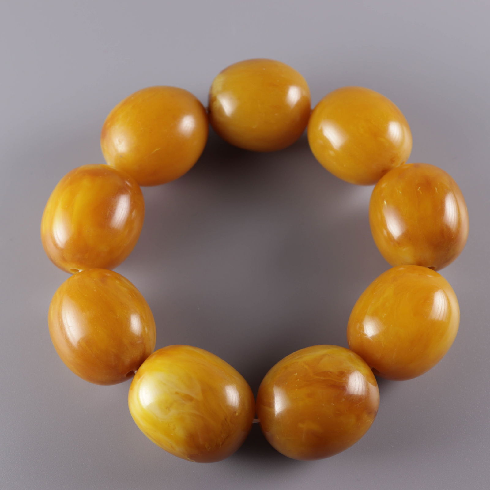 Elegant Vintage Art Deco Baltic Amber bracelet bakelite (1 of 7)