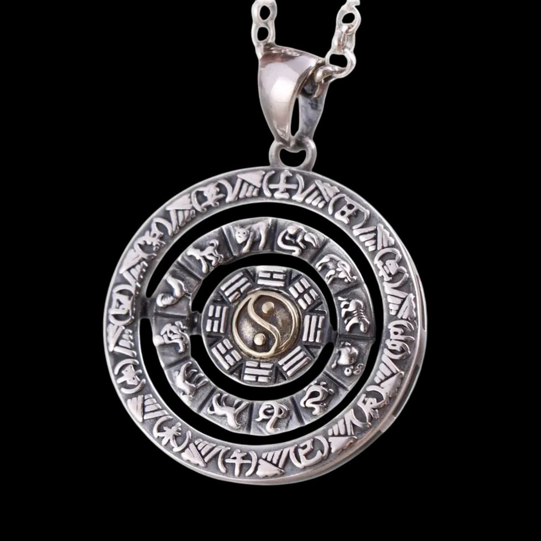 Vintage-Style 925 Silver Zodiac Pendant Necklace (1 of 4)
